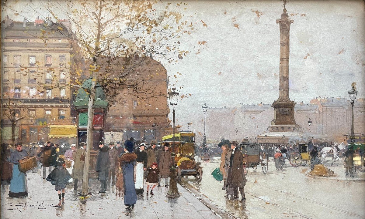  Eugène Galien - Laloue (1854-1941) - Place de la Bastille