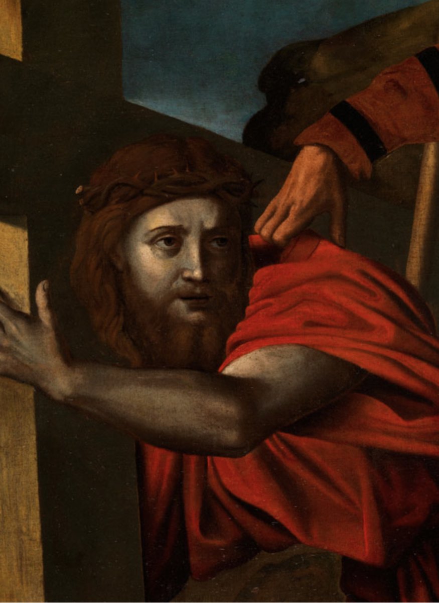 Alessandro Bonvicino Or Moretto Da Brescia (Brescia,1498 Circa – 1554), Christ Portant La Croix-photo-3