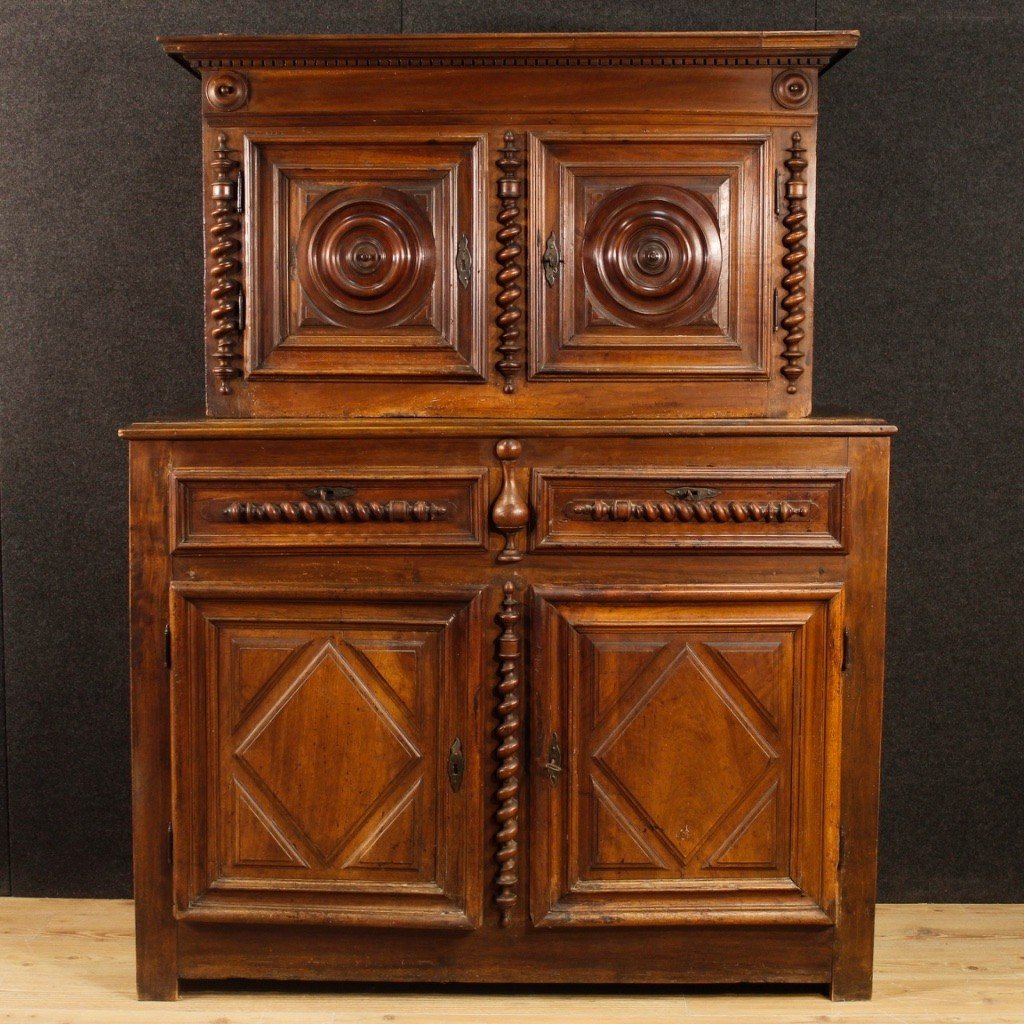 Antica credenza francese del XVIII secolo-photo-3