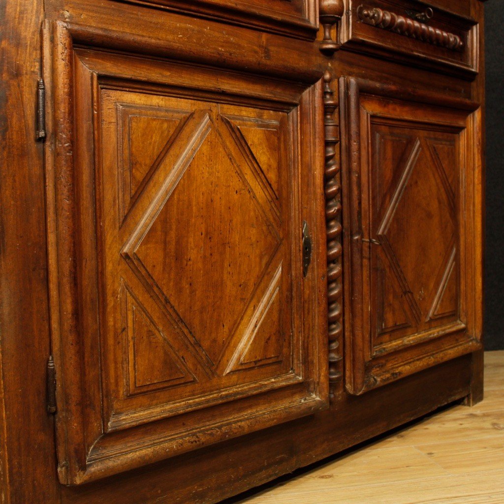 Antica credenza francese del XVIII secolo-photo-4