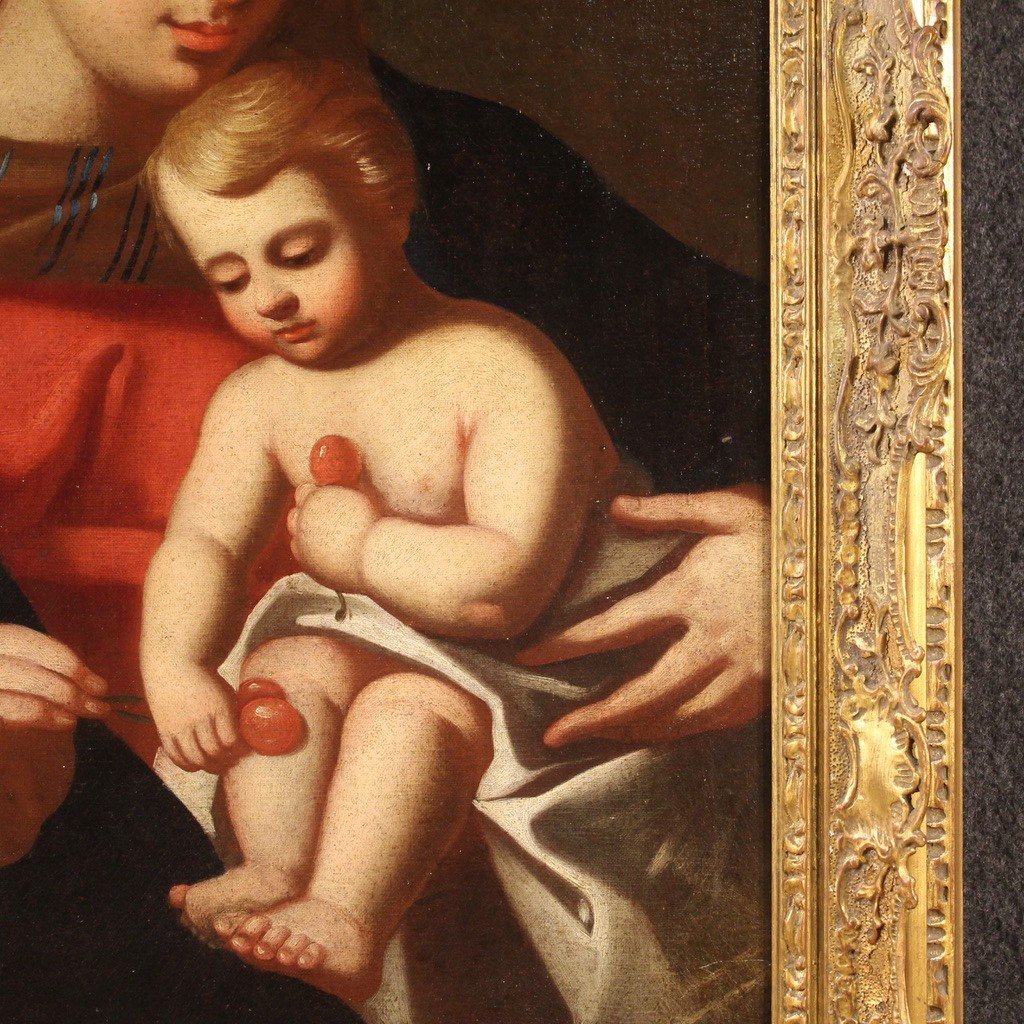 Quadro religioso italiano del XVIII secolo, Sacra Famiglia-photo-4