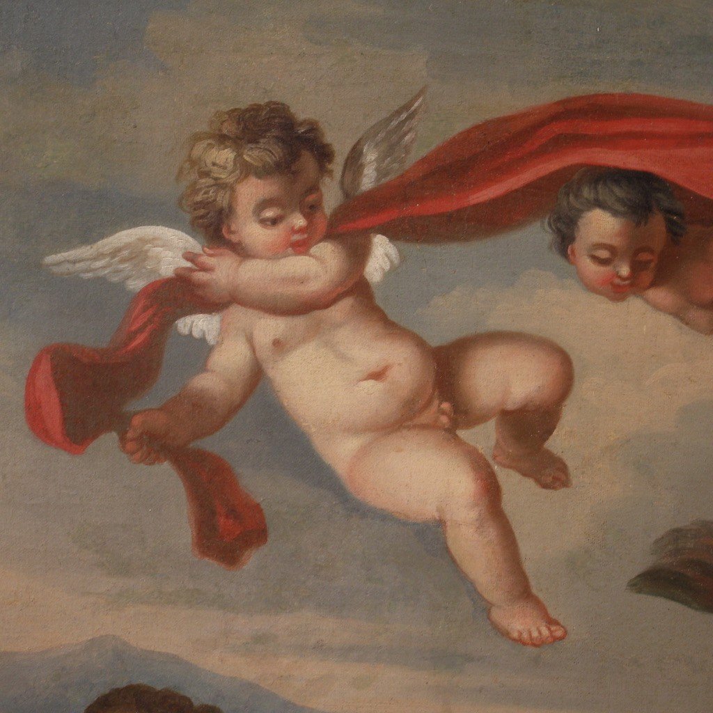 Quadro mitologico del XVIII secolo, il trionfo di Galatea-photo-2