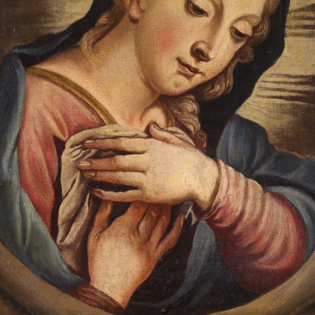 Quadro religioso del XVIII secolo, Madonna orante-photo-3