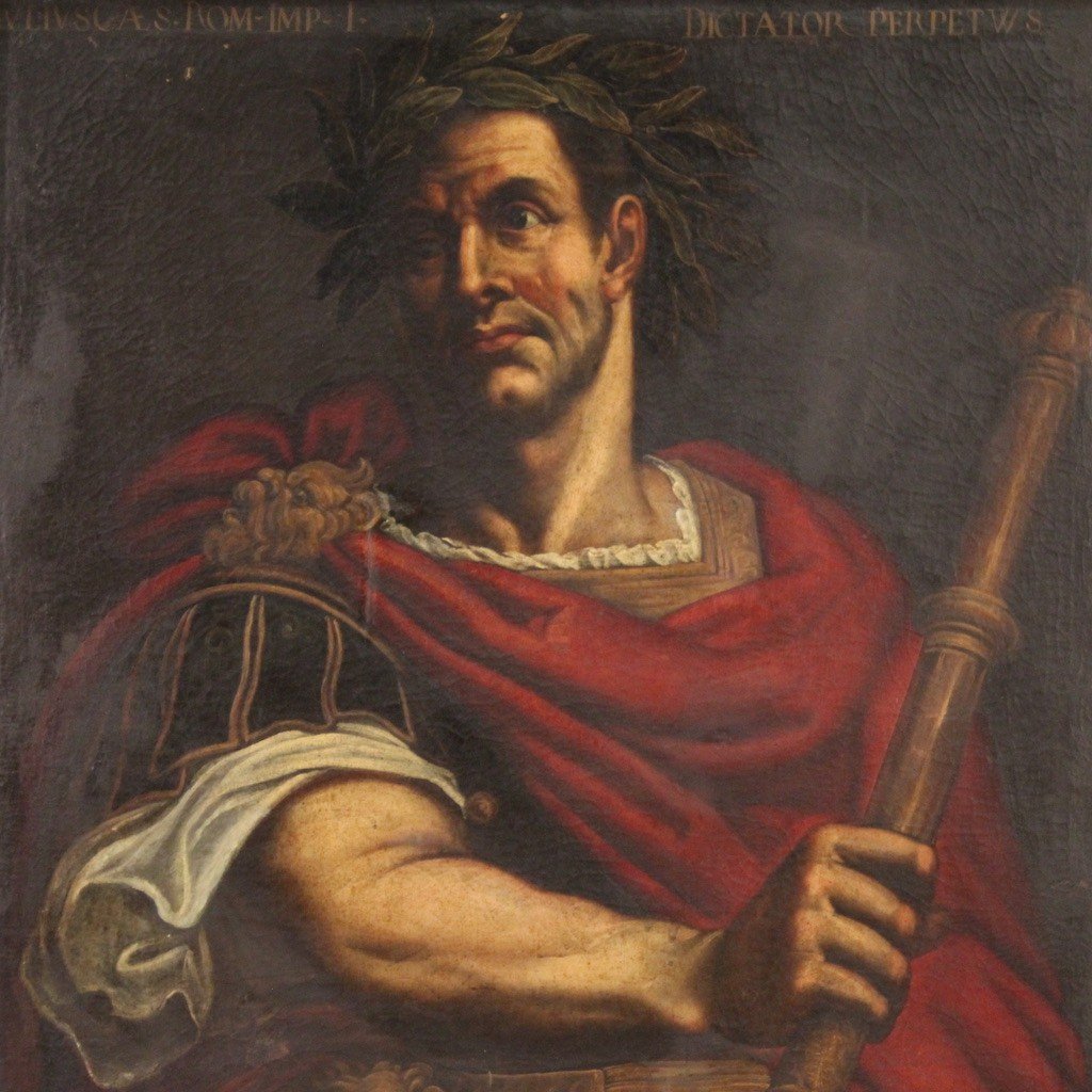 Raro ritratto di Giulio Cesare del XVII secolo-photo-2