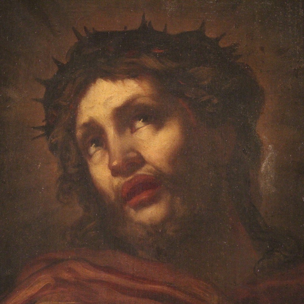 Grande dipinto italiano religioso del XVII secolo, Ecce Homo-photo-1