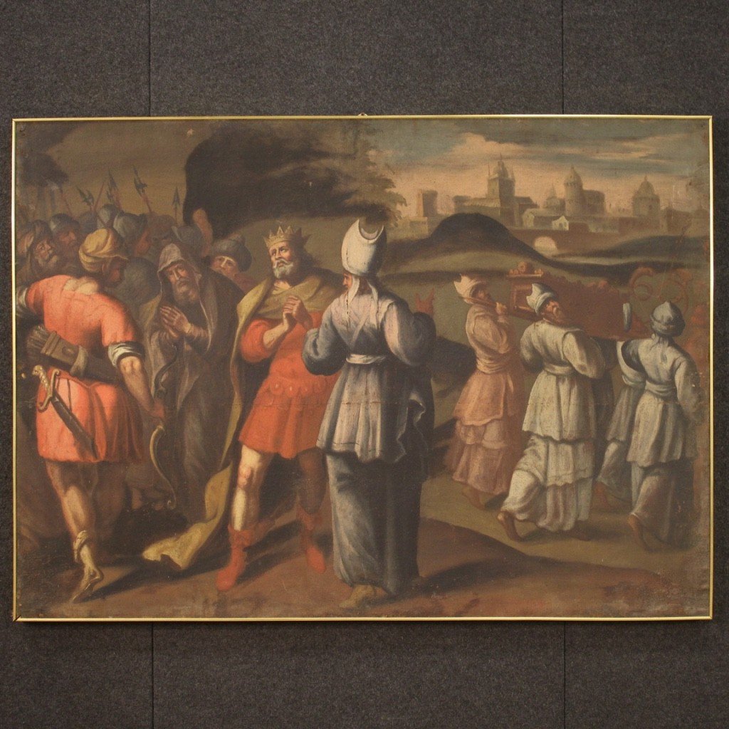 Grande dipinto italiano del XVIII secolo-photo-2