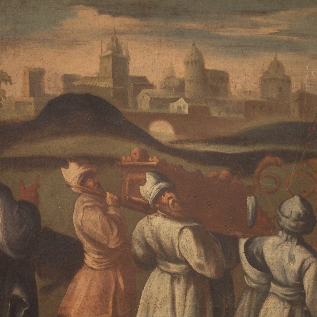 Grande dipinto italiano del XVIII secolo-photo-8