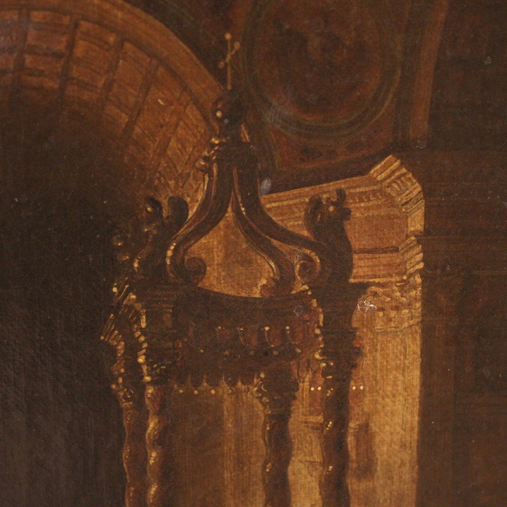 Louis Jean Desprez, veduta dell'interno di San Pietro del XVIII secolo-photo-7