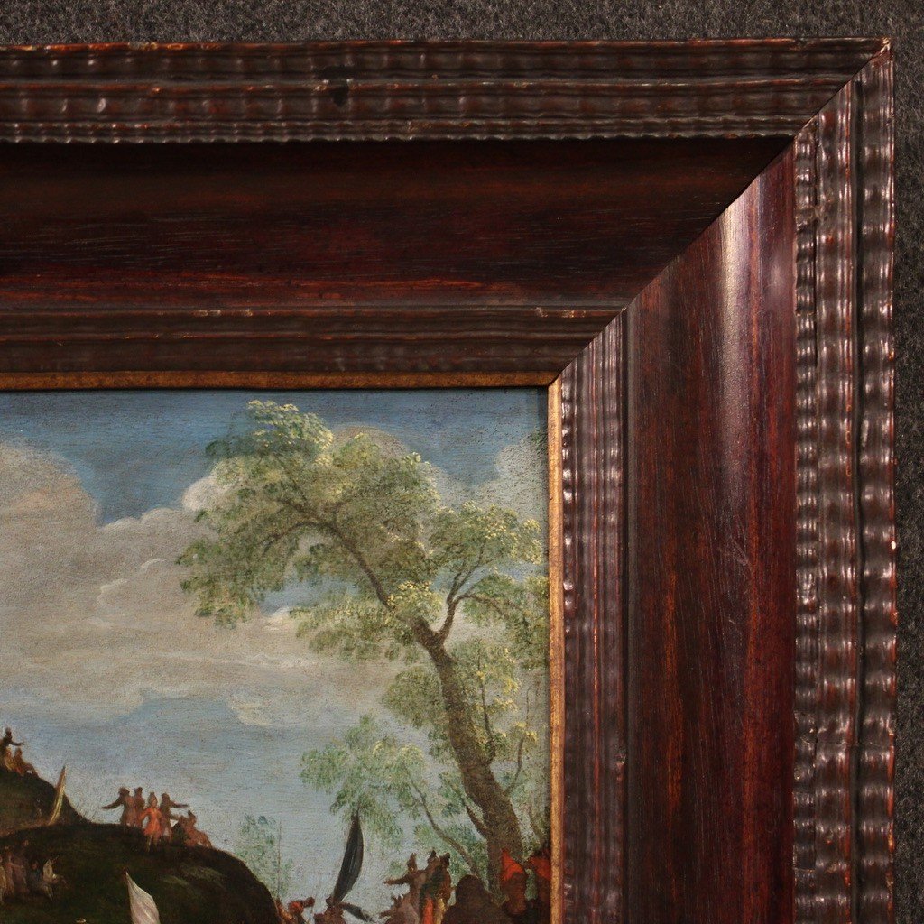 Tavola fiamminga del XVII secolo, Salita al Calvario-photo-6