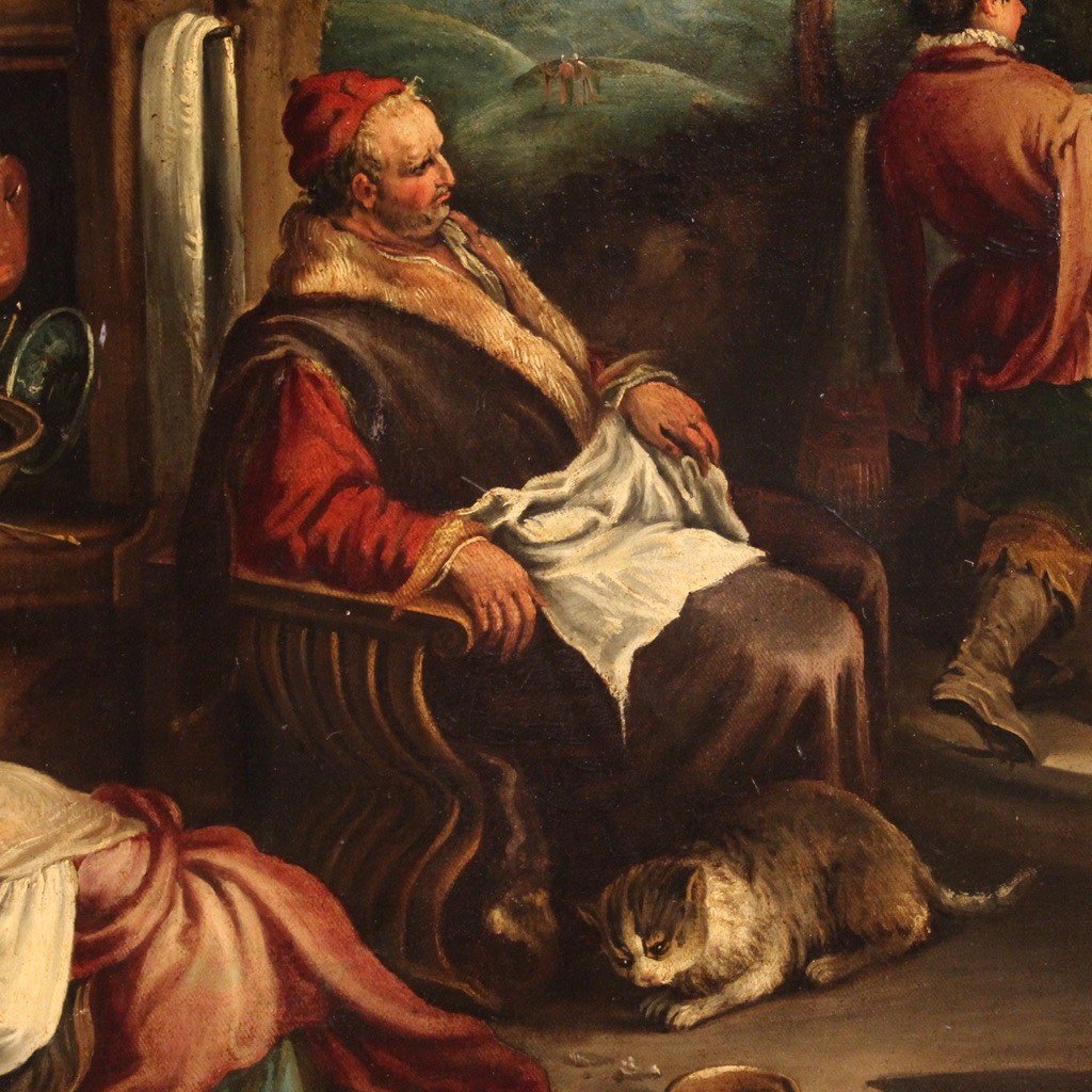 Bottega di Jacopo Bassano del XVII secolo, Cena in Emmaus-photo-3
