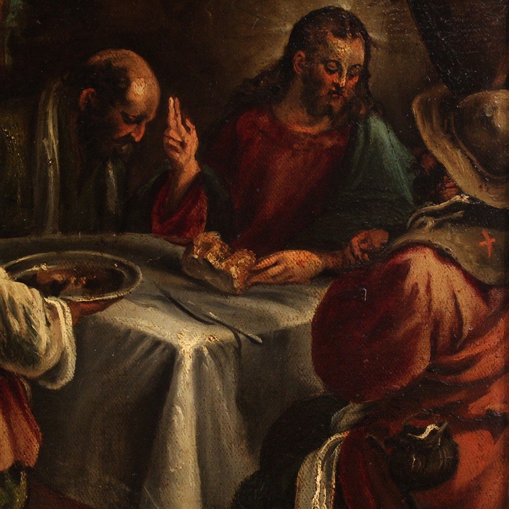 Bottega di Jacopo Bassano del XVII secolo, Cena in Emmaus-photo-5
