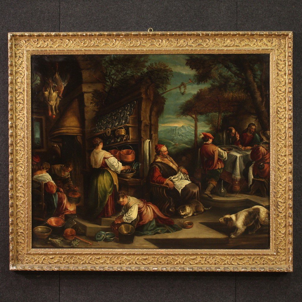 Bottega di Jacopo Bassano del XVII secolo, Cena in Emmaus