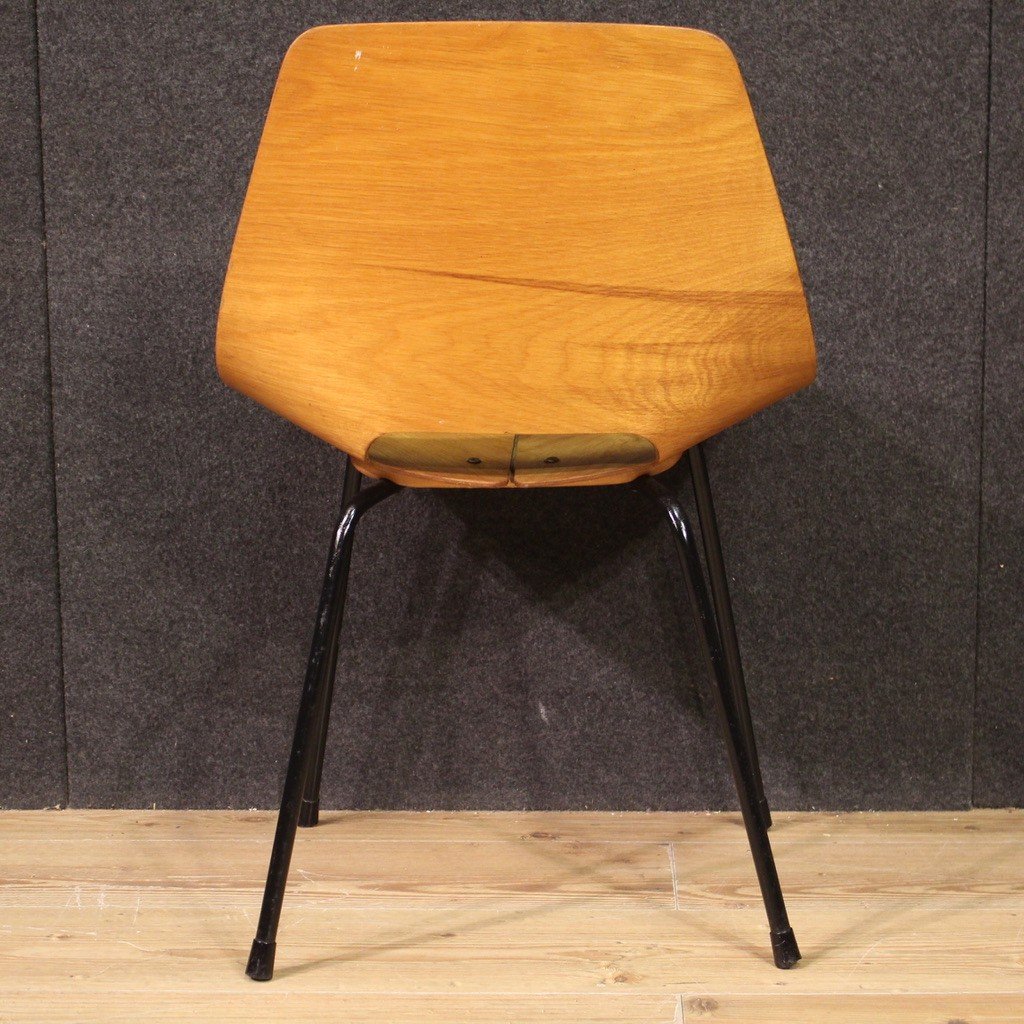 Tre sedie Tonneau di Pierre Guariche per Steiner anni 50' -photo-7