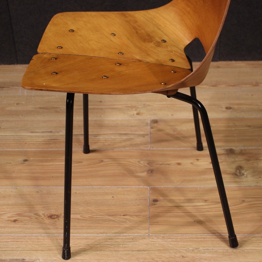 Tre sedie Tonneau di Pierre Guariche per Steiner anni 50' -photo-8