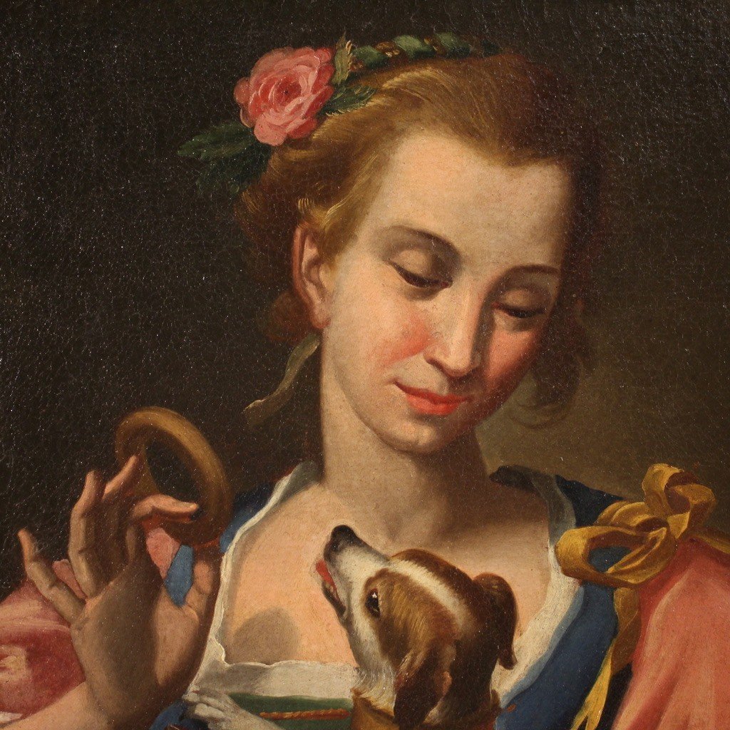 Coppia di quadri italiani con figure di carattere del XVIII secolo-photo-8
