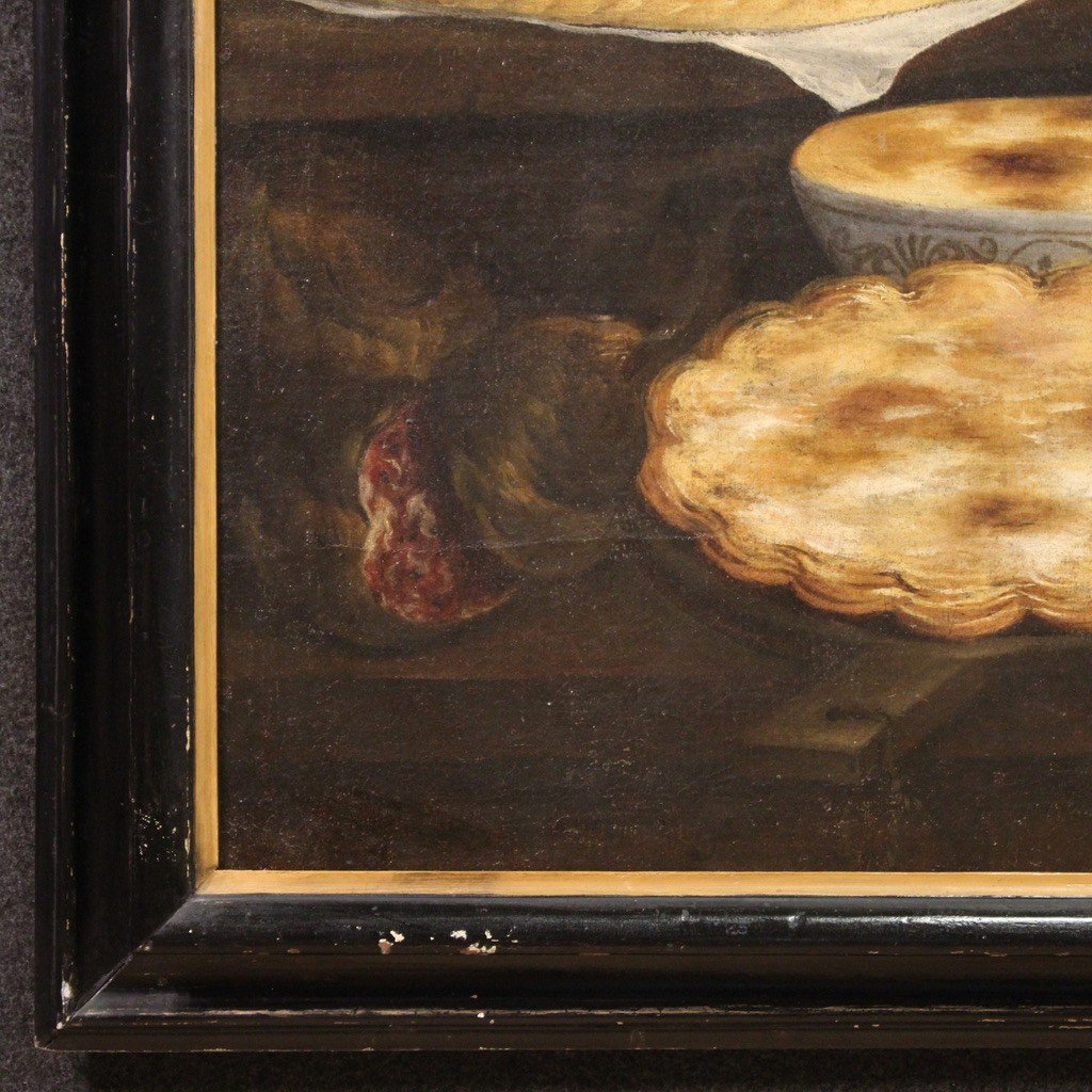 Grande dipinto natura morta italiana del XVII secolo-photo-5