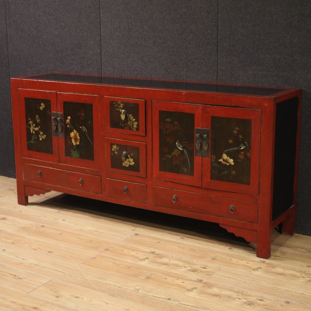 Grande credenza orientale del XX secolo-photo-4