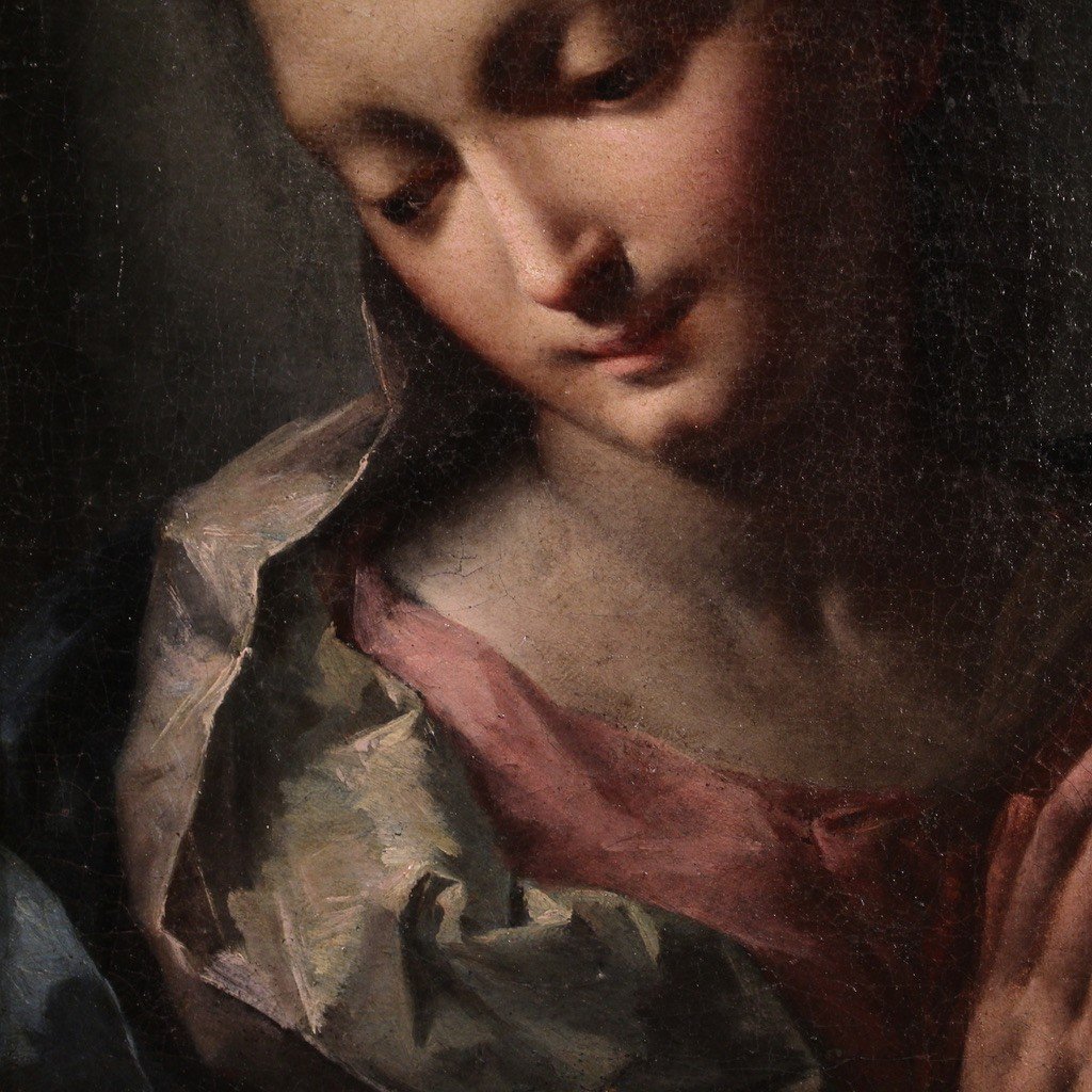 Splendida Madonna del XVI secolo, dipinto di scuola emiliana-photo-5