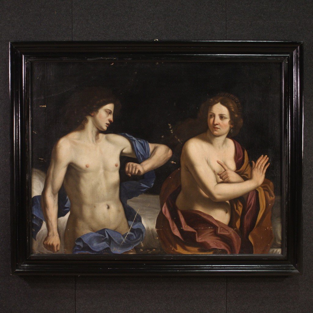 Meraviglioso quadro italiano del XVII secolo, Amnon e Tamar