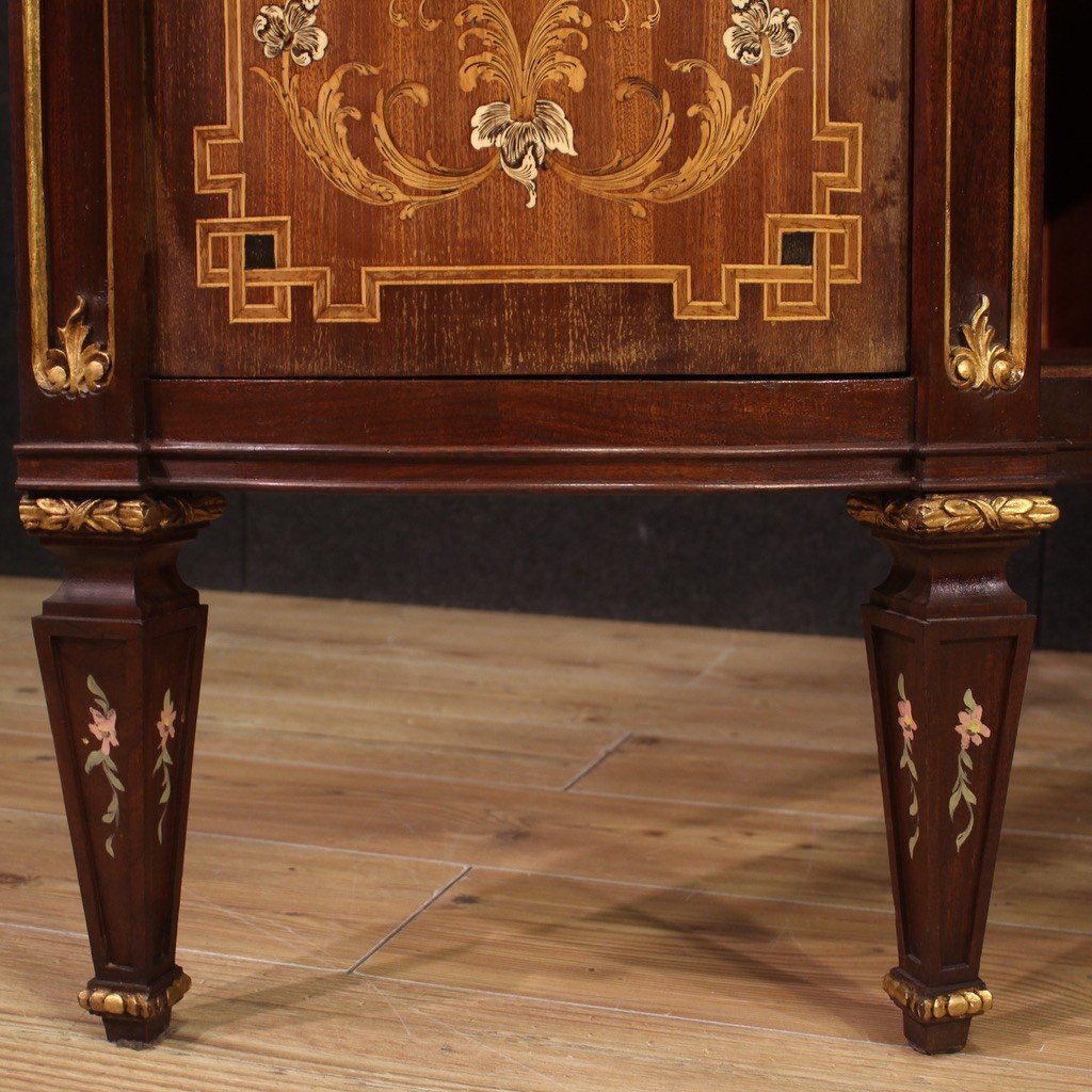 Elegante credenza intarsiata in stile Luigi XVI-photo-2