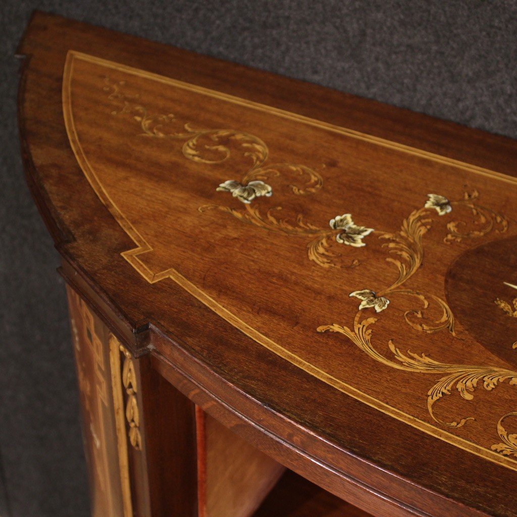 Elegante credenza intarsiata in stile Luigi XVI-photo-4