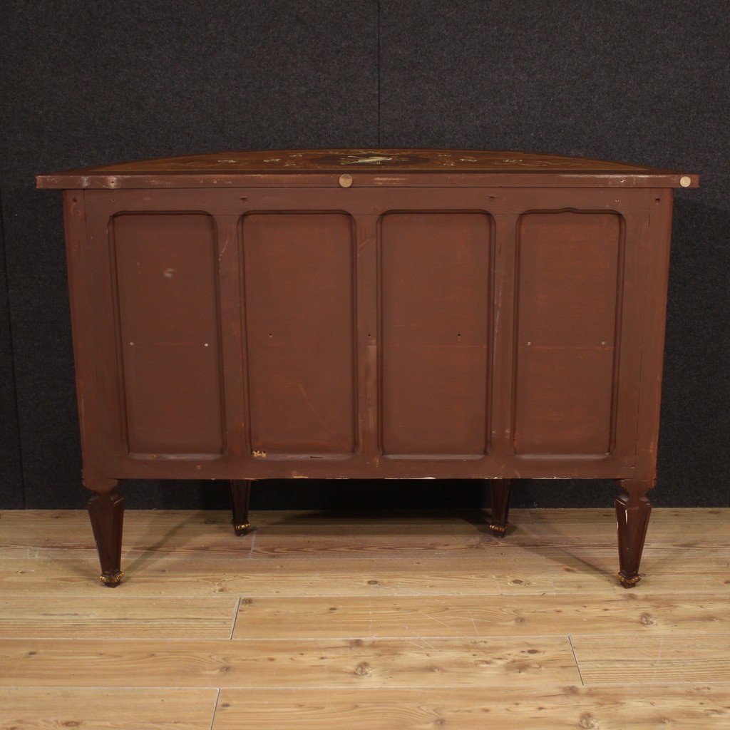 Elegante credenza intarsiata in stile Luigi XVI-photo-7