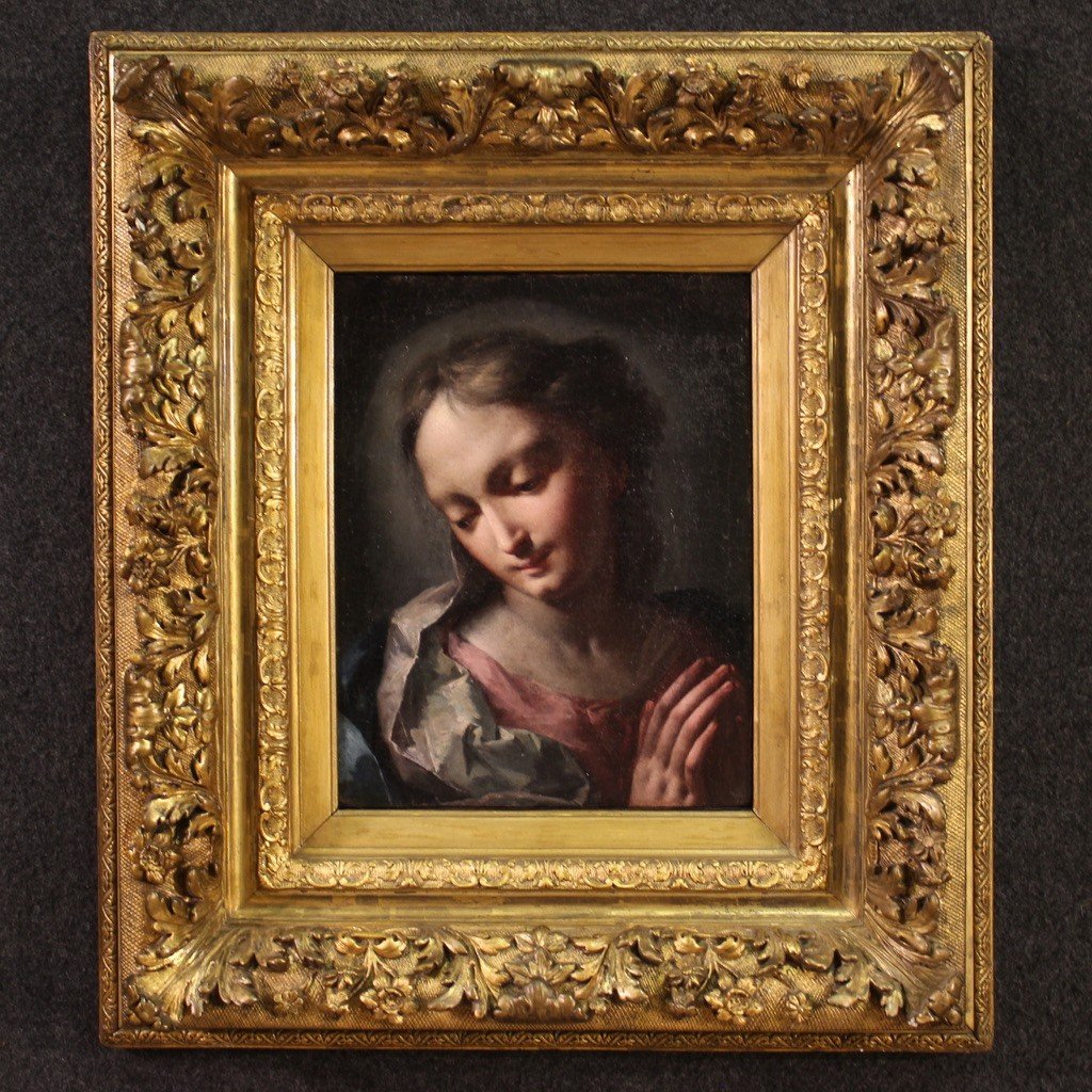 Splendida Madonna del XVIII secolo, dipinto di scuola veneziana