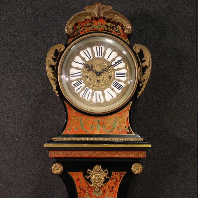 Orologio a pendolo italiano stile Luigi XV Boulle-photo-3