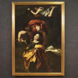 Seguace del Correggio del XVII secolo, dipinto Martirio di quattro Santi