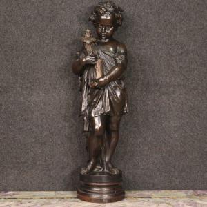 Statua francese putto della prima metà del XX secolo