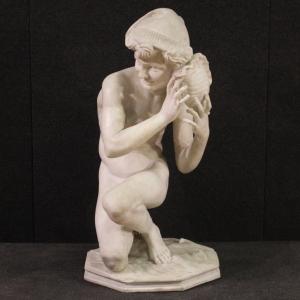 Scultura in marmo del XIX secolo firmato Carpeaux