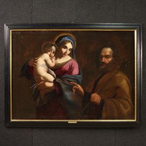 Antico quadro italiano del XVII secolo, Sacra Famiglia