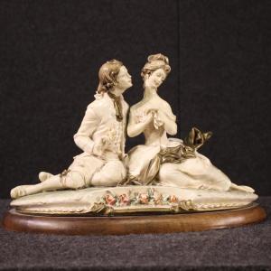 Ceramica di Capodimonte firmata B. Merli e datata 1981