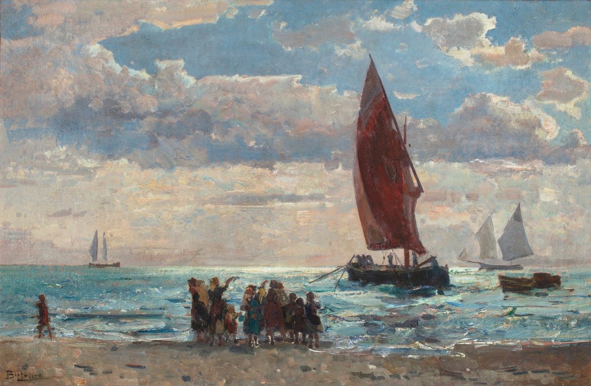 Dipinto di Beppe Ciardi (1875 – 1932) “Il mare”-photo-2