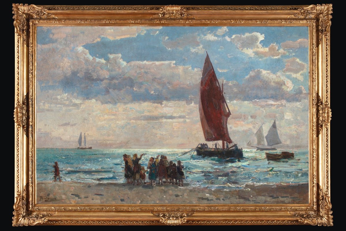 Dipinto di Beppe Ciardi (1875 – 1932) “Il mare”