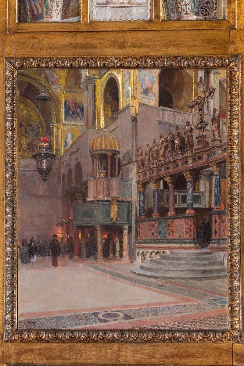 "Intérieur de la Basilique de San Marco à Venise" par Raffaele Tafuri-photo-2