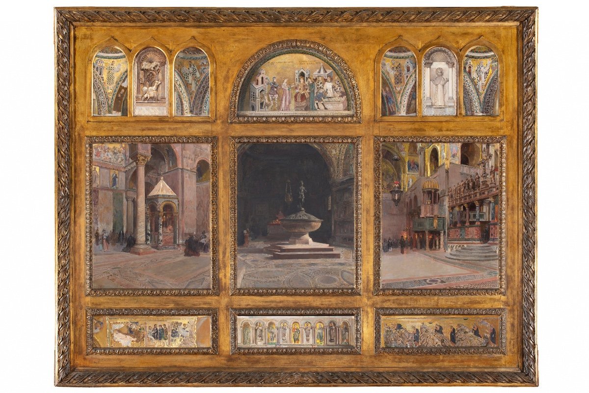 "Intérieur de la Basilique de San Marco à Venise" par Raffaele Tafuri