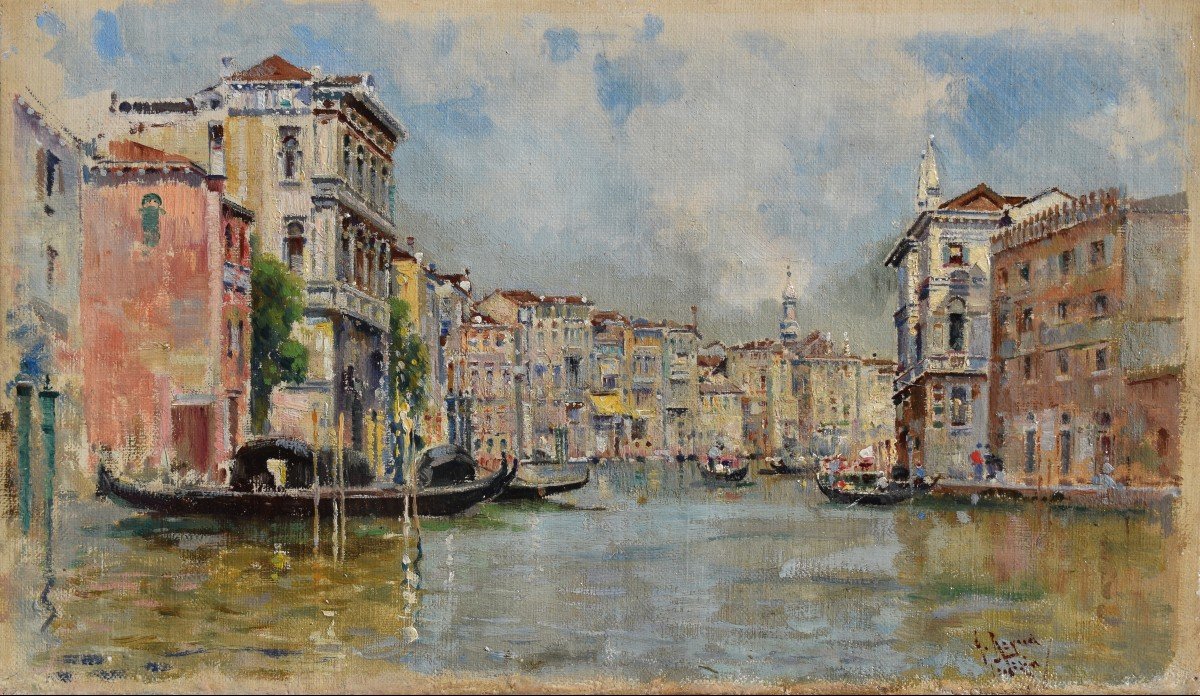 Antonio Reyna (Coin 1859 – Roma 1937), Il Canal grande