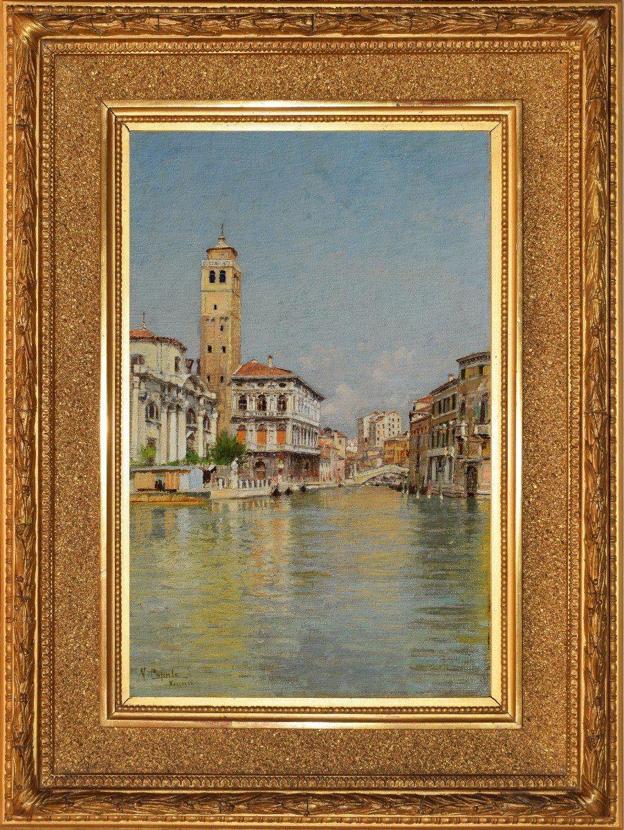 Vincenzo Caprile (Napoli 1856 – 1936), Palazzo Labia, Canal Grande, Venezia-photo-2