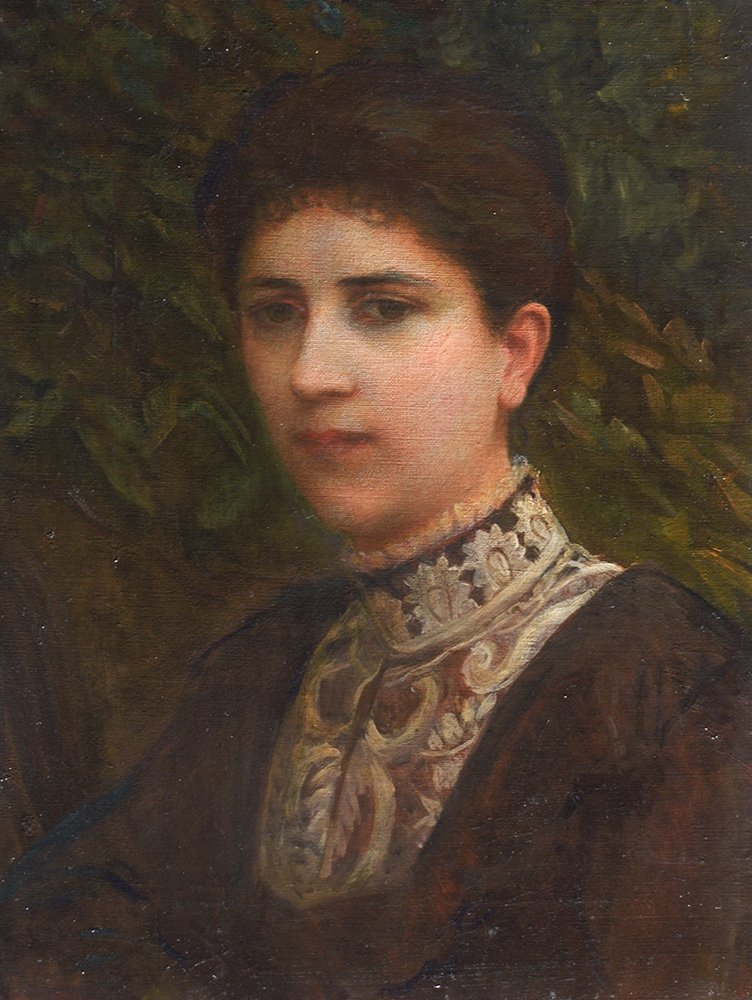 Napoleone Parisani (Camerino 1853 – Roma 1932), Ritratto di signora