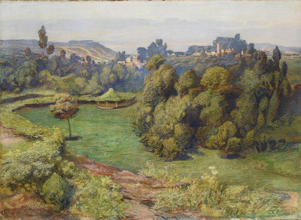 Giuseppe Cellini (Roma 1855 – 1940), Paesaggio portoghese