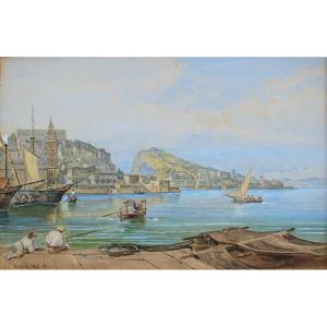 Achille Vianelli (Porto Maurizio 1803 – Benevento 1894), Nel porto di Gaeta