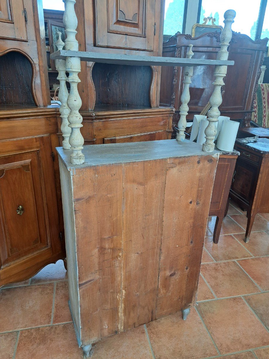 Piccola credenza laccata con étagère-photo-3