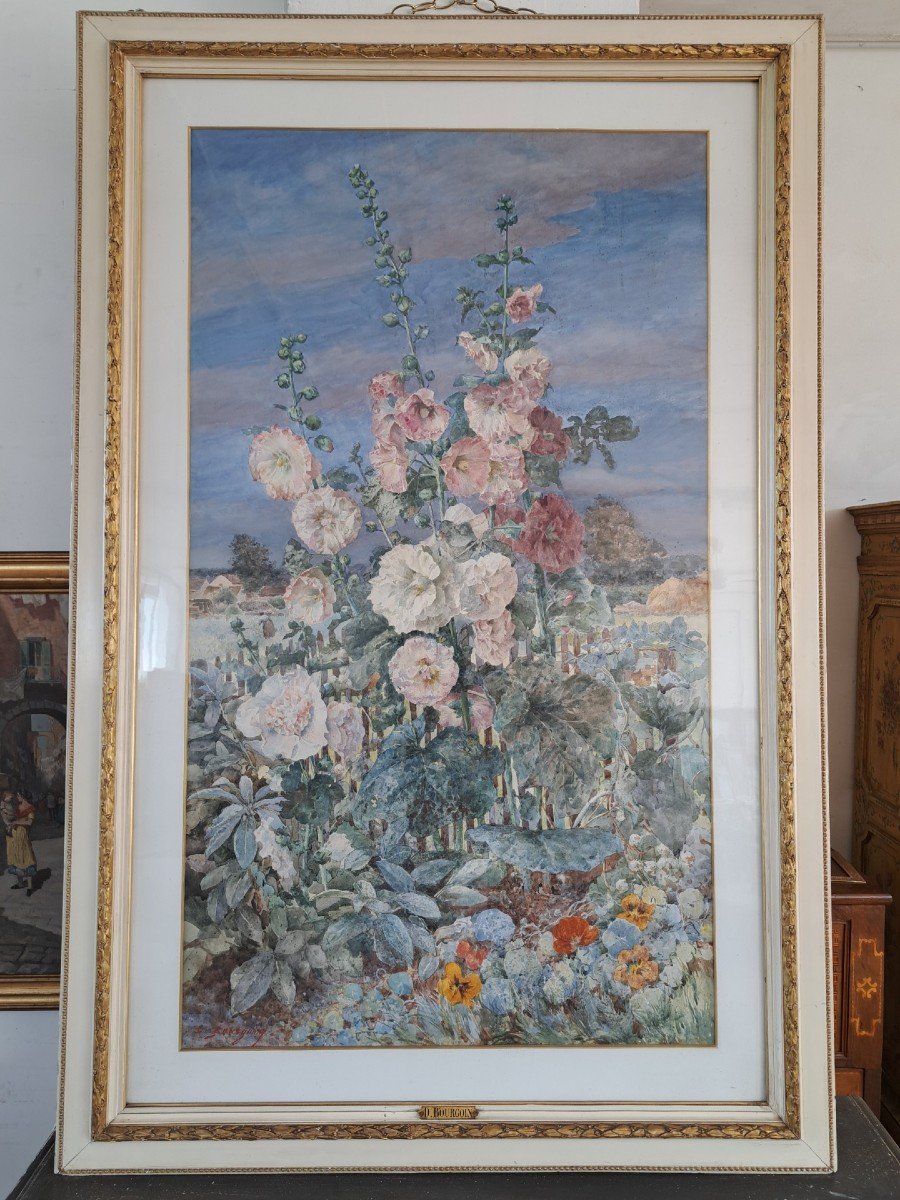 Trionfo di fiori, grande dipinto parigino