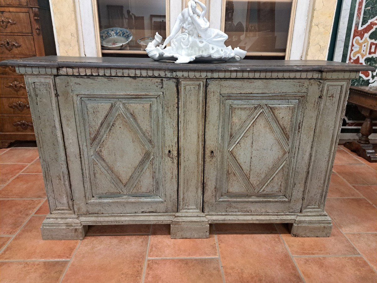 Credenza dipinta a due porte-photo-3