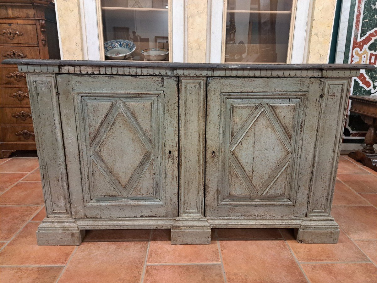 Credenza dipinta a due porte-photo-3