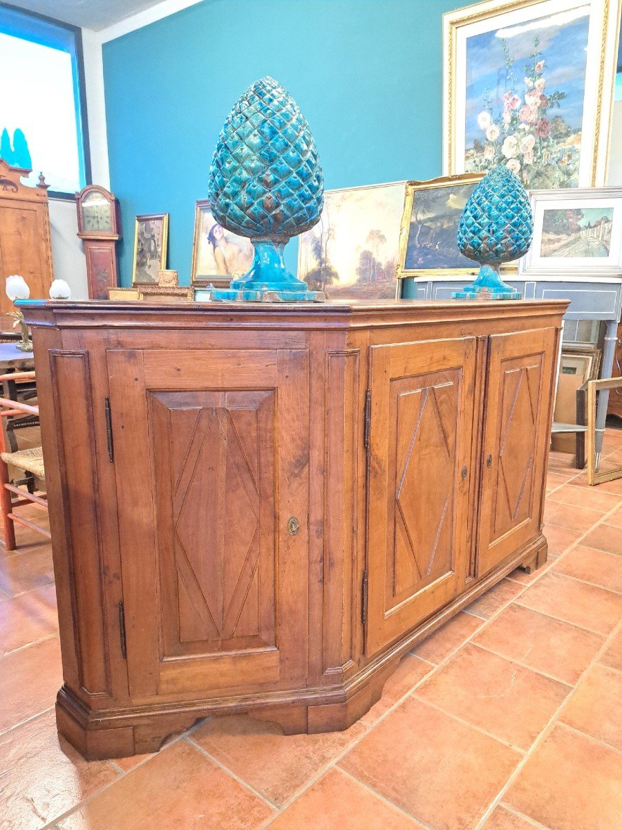 Credenza scantonata in ciliegio a 4 porte  del '700-photo-3