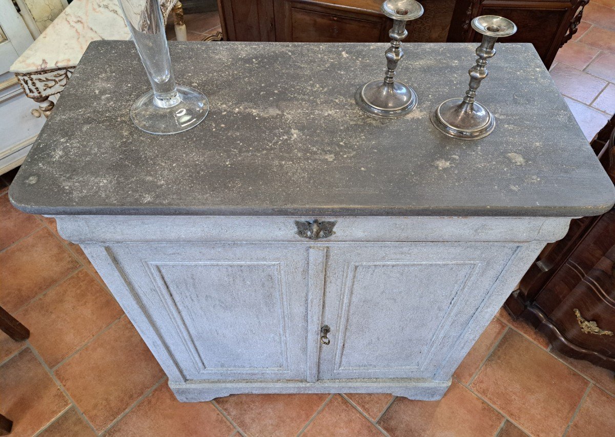 Credenza dell'Ottocento dipinta-photo-3