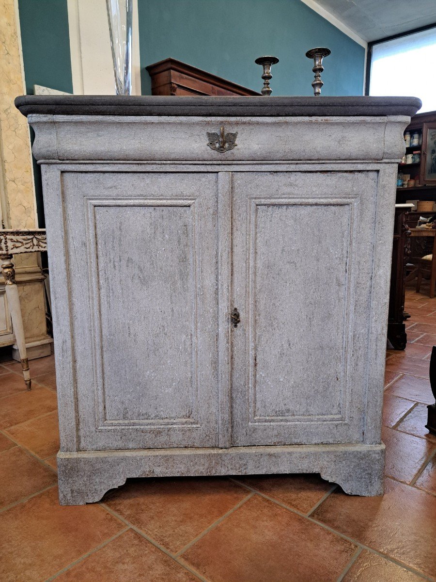 Credenza dell'Ottocento dipinta-photo-4