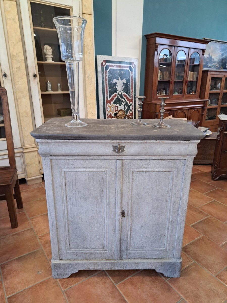 Credenza dell'Ottocento dipinta-photo-4